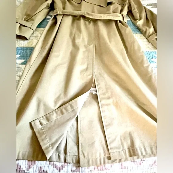 Vintage Austin Reed Tan Regent Street Trench Coat London Heritage 1970s Men 38R